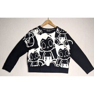 Mighty Atom Astro Boy Graphic Sweater Youth Size 11–12 Years Black White